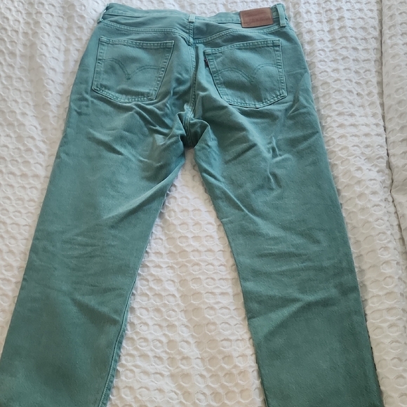 Men's Green Jeans - Picture 2 of 3